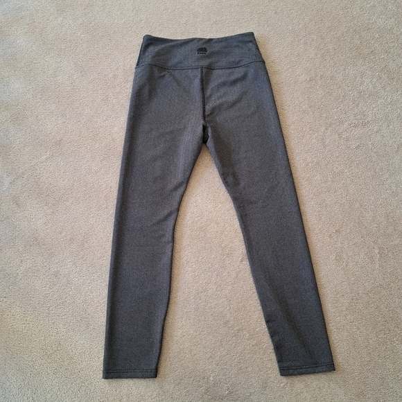 Roots Herringbone Leggings Womens Medium Black Grey Stretch Pants - Picture 5 of 8